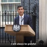 Rishi Sunak New Prime Minister of Great Britain from Downing Street